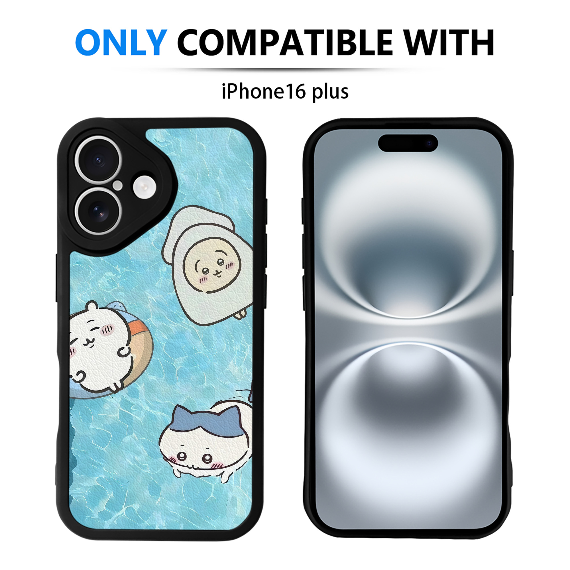 （画像用） ちいかわ Chii-kawa 【iPhone 16シリーズ対応】シリコンスマホケース（レザー調） 材質：シリコン